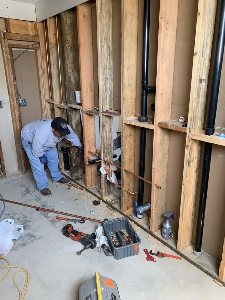 Commercial rough-in plumbing for Gas Line Repair in Ackerson